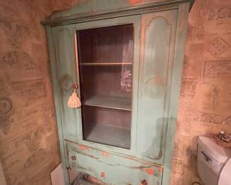 Shabby Chic Cabinet that was used as a Jewelry Cabinet