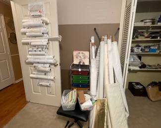Sewing Room Materials & Cart