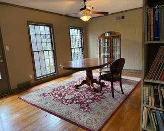 Dining table with four chairs (not shown)