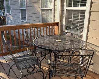 Wrought Iron Patio table and chairs