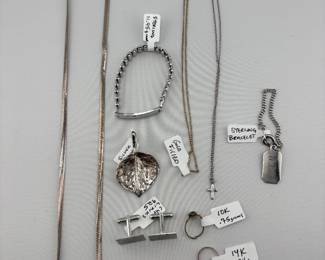 Gold and Sterling jewelry