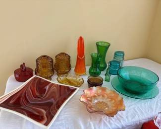 Colorful glassware