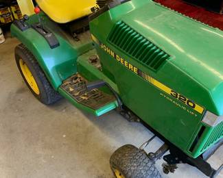 John Deere riding lawnmower