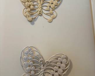 Rattan butterfly wall decor