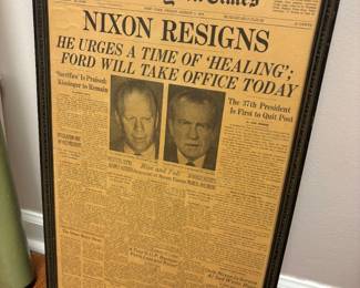 New York Times Nixon Resigns