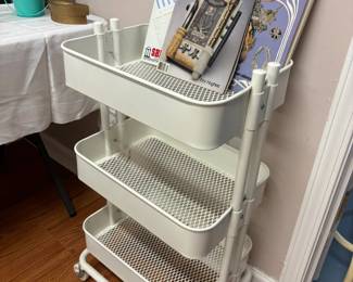 Storage cart on wheels