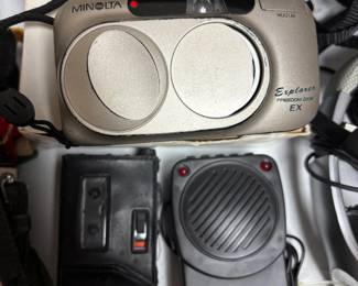 Vintage point and shoot film camera