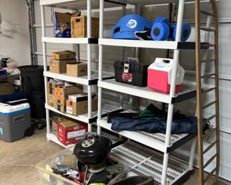 Plastic storage shelving