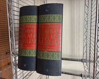 The Supreme Stamp Album Vol 1 and 2 -- partially filled