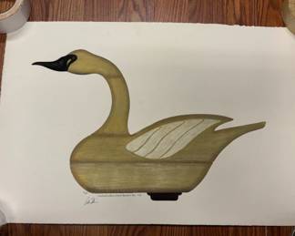 Arthur Nevin signed numbered Bird Decoy 