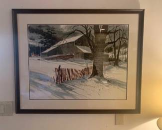 Signed Watercolor, pictures, prints, Framed Posters