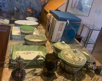 Kitchen / Records and Faux Vintage Record Player