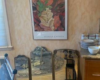 Mahogany Frame Vintage Wall Mirrors