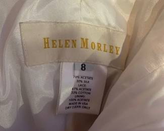 Helen Morley - Wedding Dress w/ Head piece and Vail good condition ( only warn once )