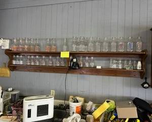 Antique Assorted Milk Bottles