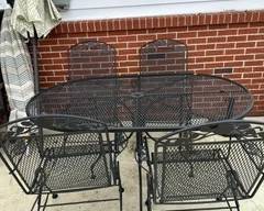 Wrought Iron Table & Chairs
