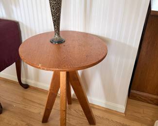  Black and Gold Etched Brass Vases