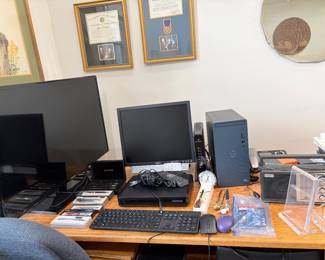 Smart TV, Computer Monitor, Keyboard, Vintage Radio and more.