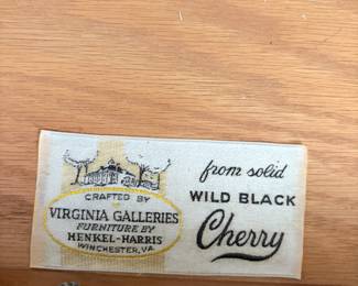 HENKEL HARRIS Solid Cherry 2 Drawers Nightstand