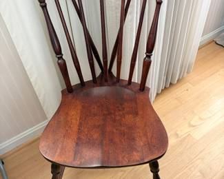 M. REISCHMANN & SONS ANTIQUE BRACE BACK WINDSOR CHAIR MANUFACTURED 1893-1904