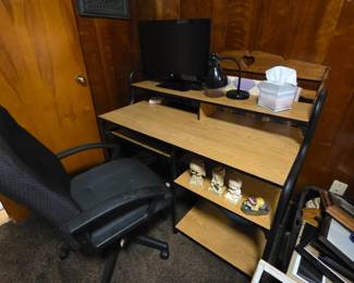 Office Desk & Rolling Chair