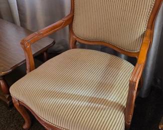 Pair of Wood Arm Chairs