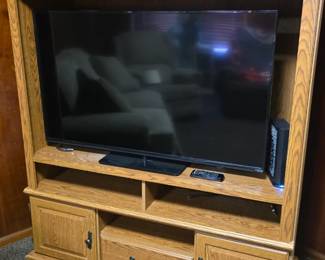 50" Flatscreen TV & Entertainment Center