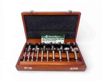 15 WoodRiver16pcForstnerBitSetwWoodenCase