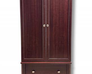 12 CherryFinishWoodArmoireWardrobeCabinetwDrawer