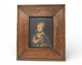 17 AntiqueFramedBabyStuartCharlesPrint