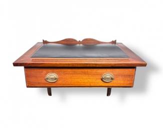 84 WallMountedWoodenBookStandwDrawerBlackWritingSurface