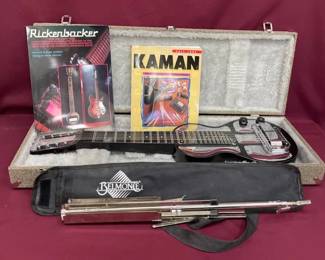 Rickenbacker Electro SteelBlack Lap Guitar WCase  Books