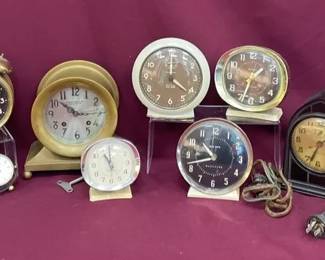 Vtg Table Alarm Clocks