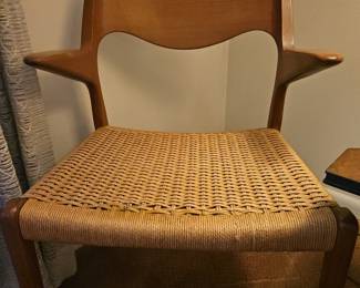 MCM Niels Otto Moller model 55 armchair with original seat 