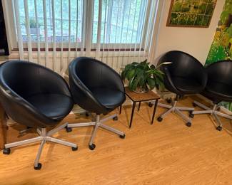 MCM style barrel chairs 