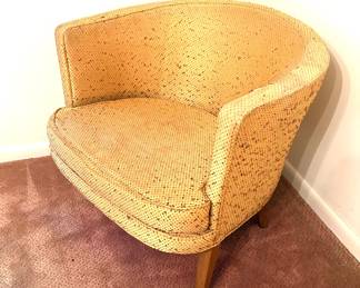 Pair of Dunbar by Edward Wormley chairs with original fabric 