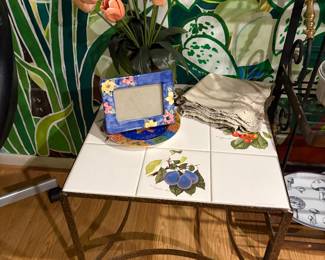 Funky tile side tables 
