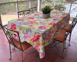 Vintage metal table and chairs 