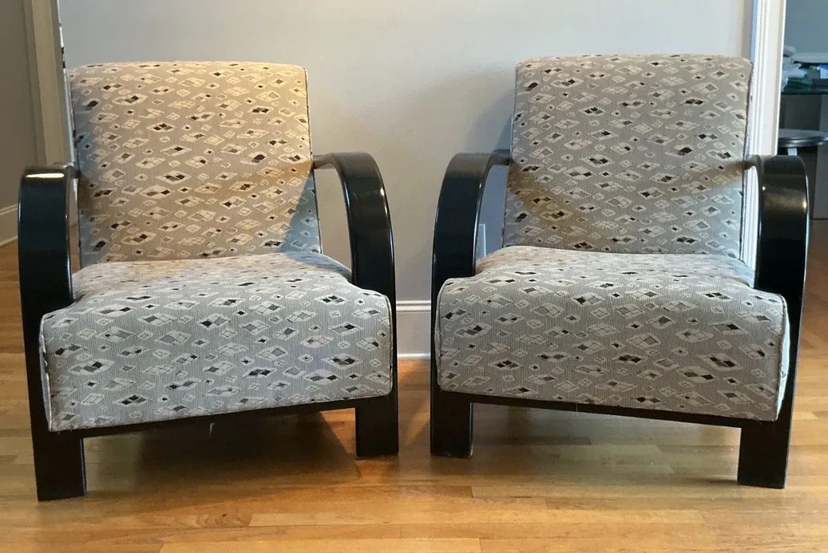 001 Art Deco Armchairs