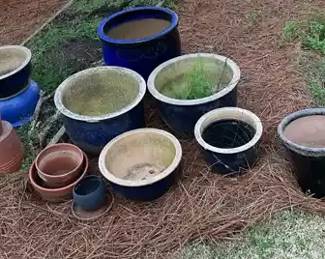 Assorted Ceramic Planters