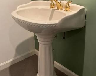 White Column Sink