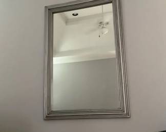 Large Silver Wall Mirror