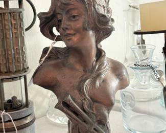 Salambo bronze sculpture