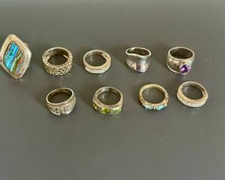 Sterling silver rings