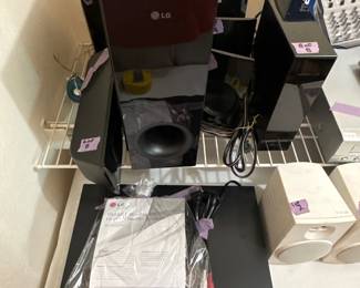 8pc LG Blue Ray disc home theatre system