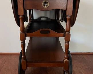 Drop leaf  tea cart