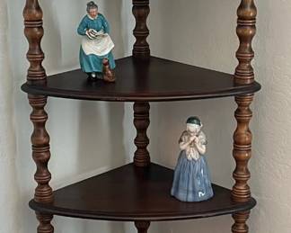 Solid wood corner shelf (1)