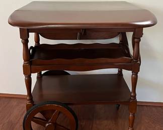 Drop leaf  tea cart