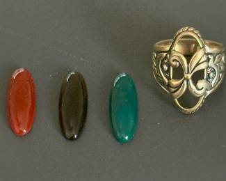 Sterling silver changeable ring