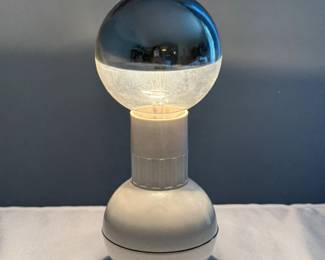 Rare vintage Enzo Mari MCM dumbell lamp